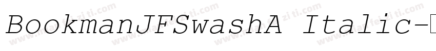 BookmanJFSwashA Italic字体转换